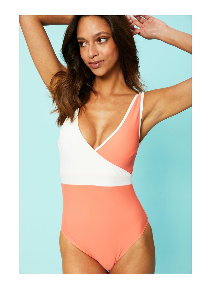 DEBENHAMS - Cruise Cut Out Padded Shaping Swimsuit - Image 1
