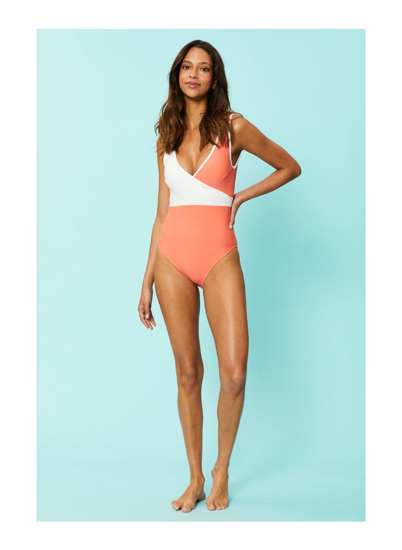 DEBENHAMS - Cruise Cut Out Padded Shaping Swimsuit - Image 1