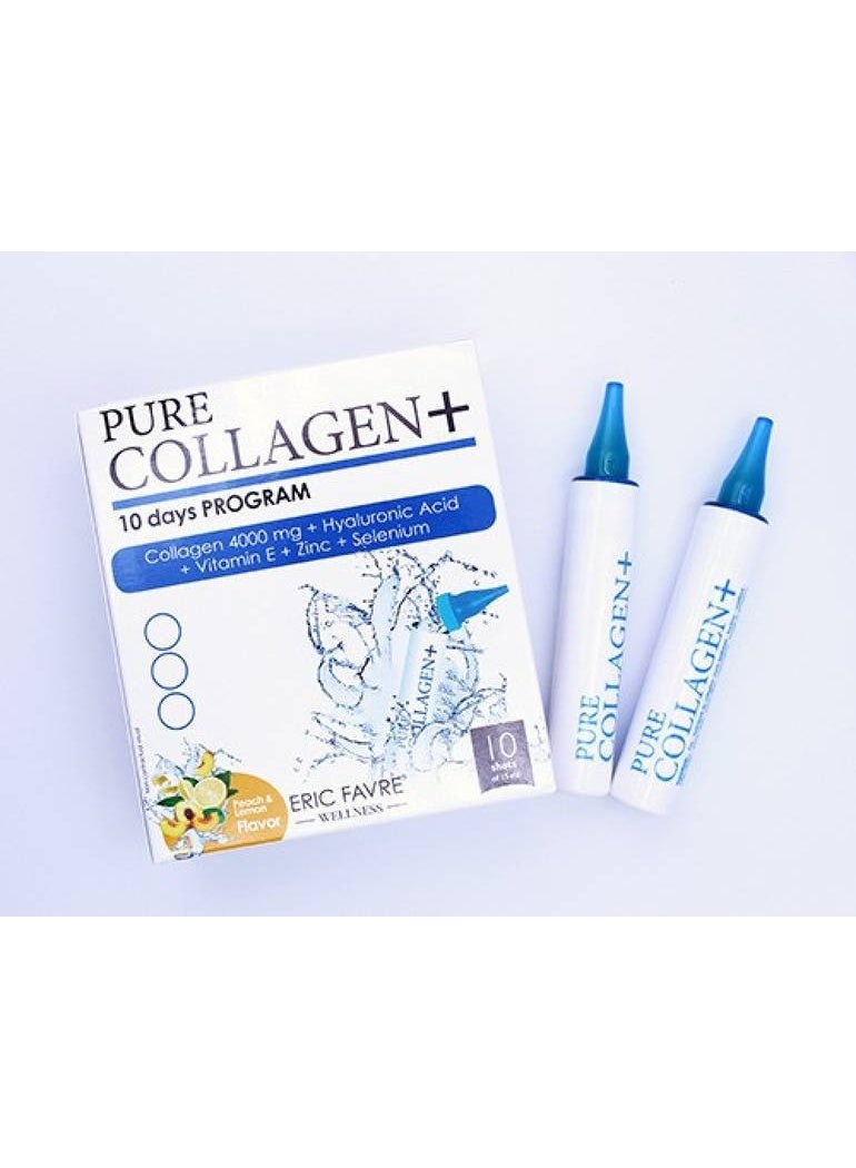 Pure Beauty Pure Collagen Plus, Peach flavor, Lemon-10 shots  - Image 3