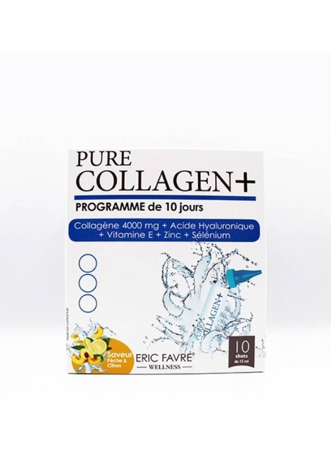 Pure Beauty Pure Collagen Plus, Peach flavor, Lemon-10 shots  - Image 2