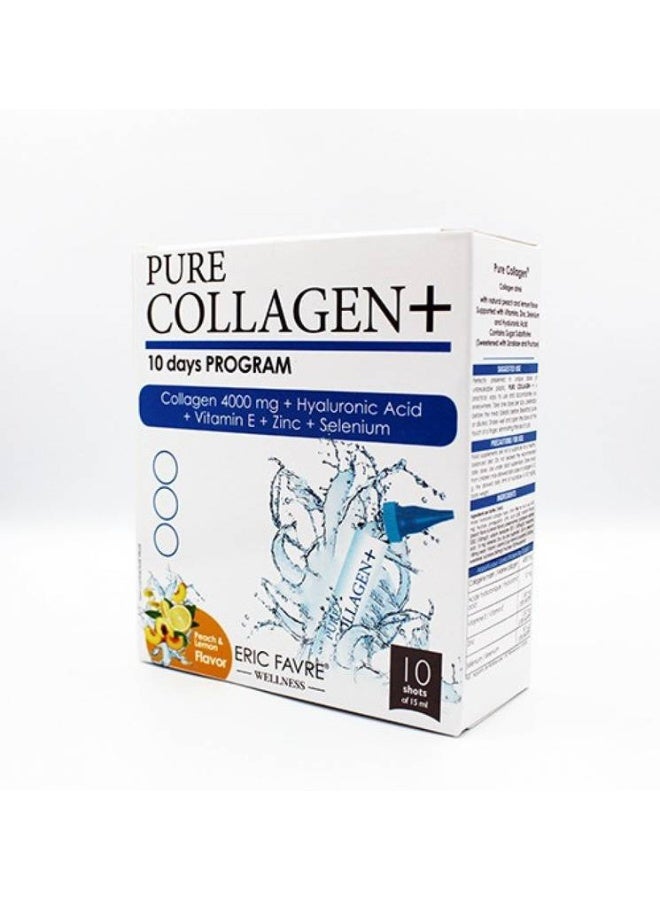Pure Beauty Pure Collagen Plus, Peach flavor, Lemon-10 shots  - Image 1