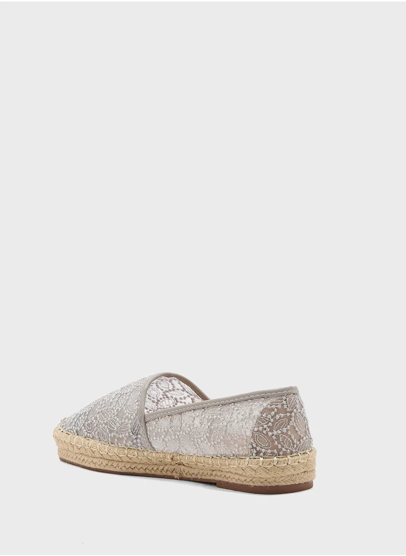 جينجر Lace Espadrille