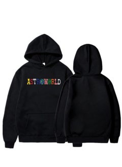 Generic Unisex Hoodies Long-Sleeved Printed Tops Casual Sweatshirts Soft Sportswear Fashion Youth Pullovers with Drawstrings and Large Pockets for Daily Wear  - Image 1