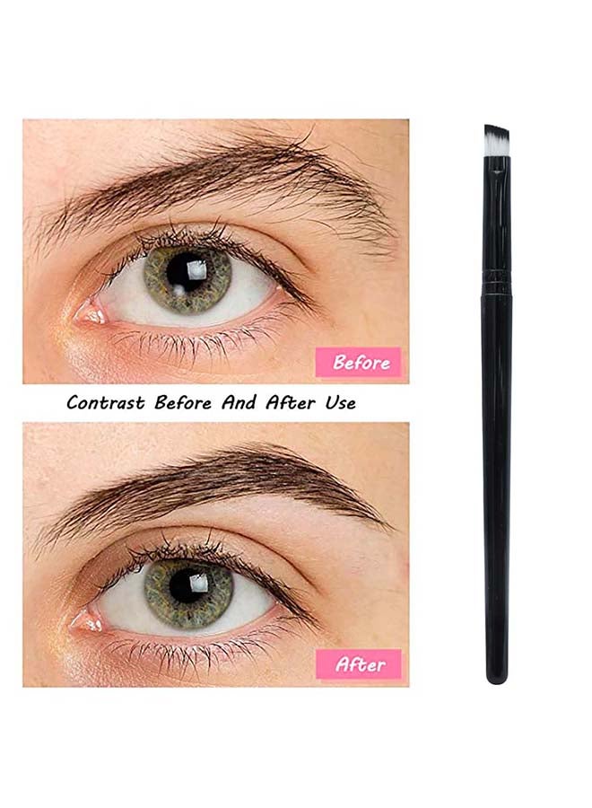 IOLITE Eyebrow Eye Brow Brush Private Label Flat Fine Tip Slim Brow Brush White Angled Eyebrow Brush Flat Angle Brow Brush IEBB - Image 4