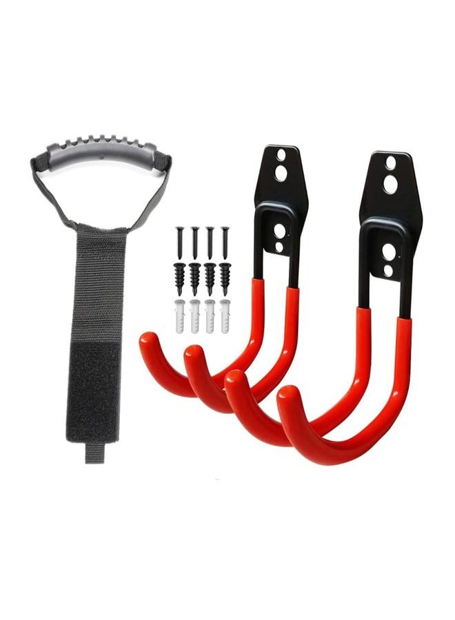 Secfanya Garden Hose Hanger Wall Mount,Cast Iron Garden Hose Holder Storage(2PC) (Orange) - Image 1