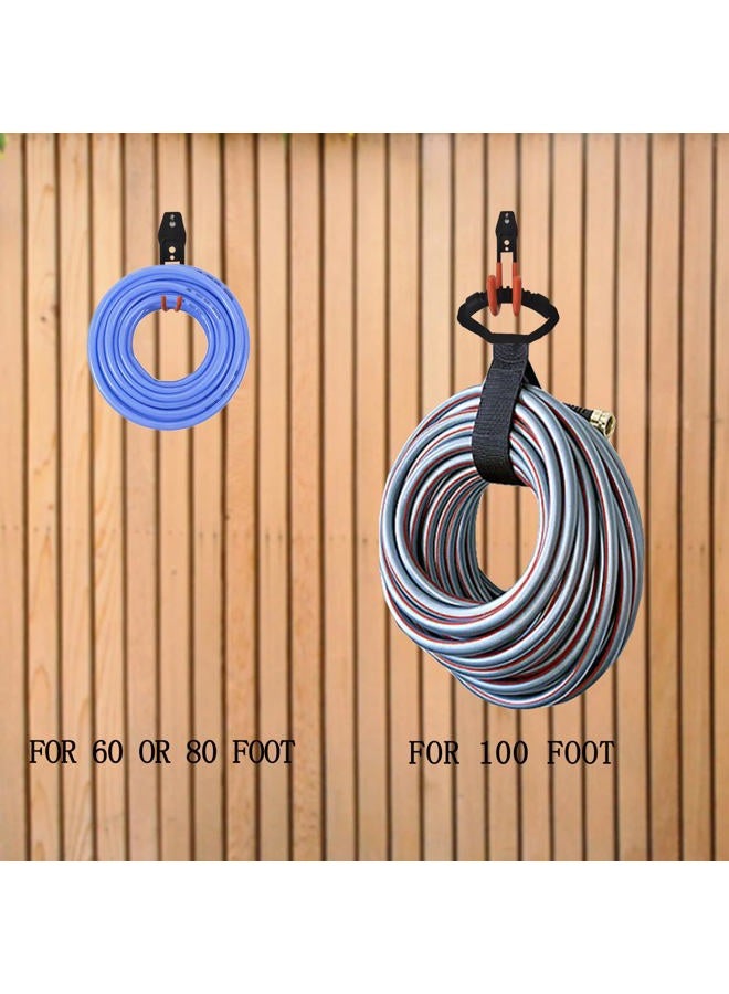 Secfanya Garden Hose Hanger Wall Mount,Cast Iron Garden Hose Holder Storage(2PC) (Orange) - Image 2