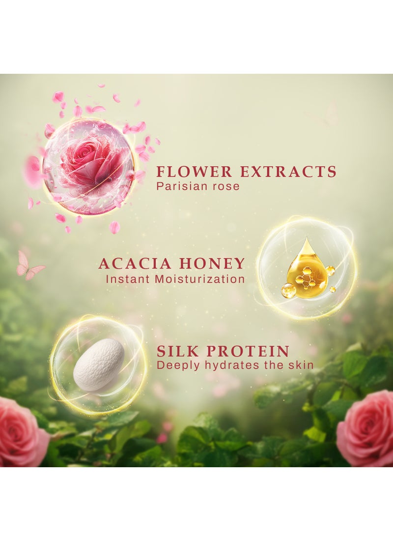 Enchanteur Naturelle Parisian Rose Mosturizing Shower Gel 500ml - Image 5