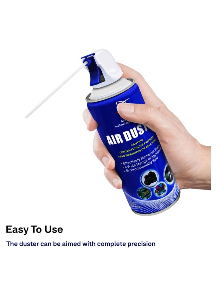 S-TEK Advanced Technology Air Duster Compressed Air Cleaner Spray (400ml) for Keyboards, Laptops, Cameras and Sensitive Electronics - Image 2