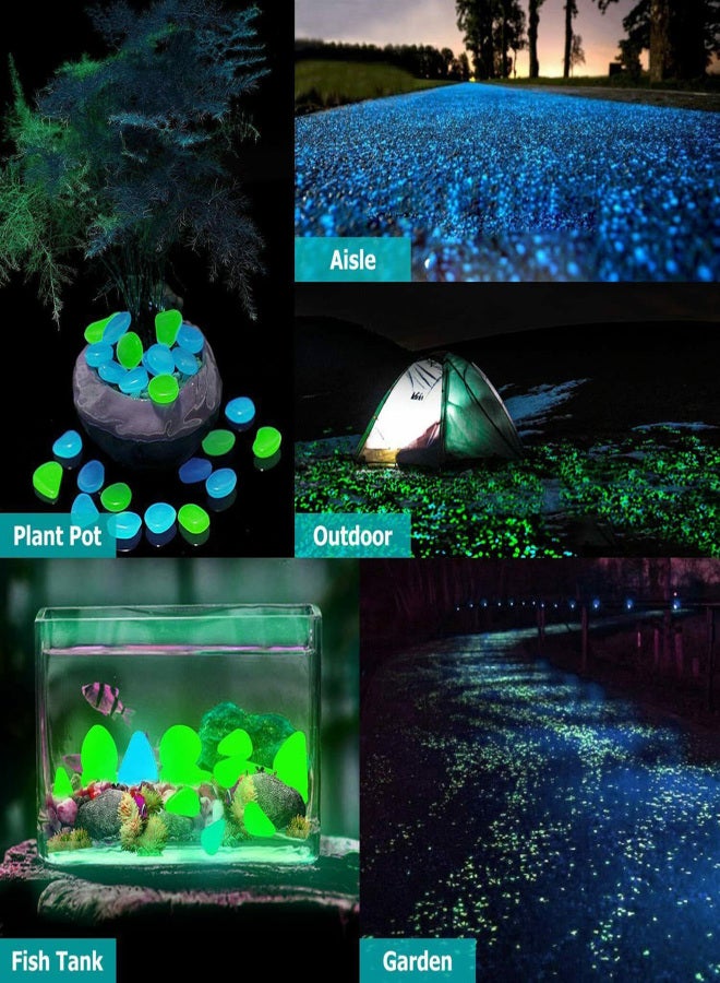 Mini Glowing Rocks Outdoor Glow Decorative Stones Garden Yard Lawn Luminous Pebbles - Image 5