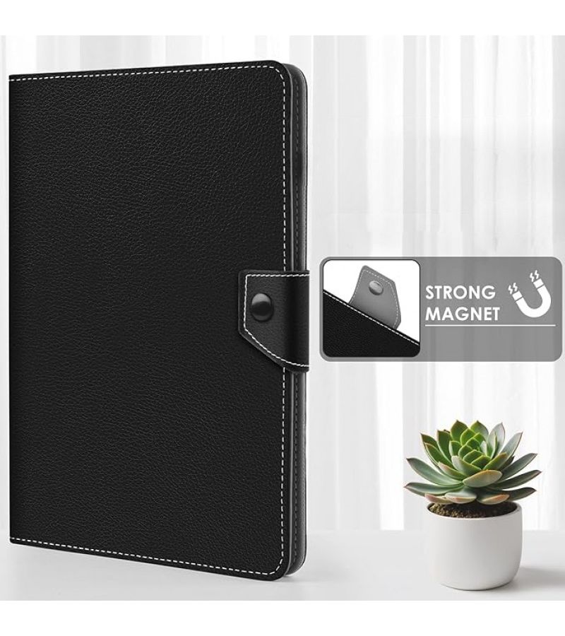حافظة سوداء من الجلد الصناعي لجهاز Galaxy Tab S9 مقاس 10 بوصة - Image 4