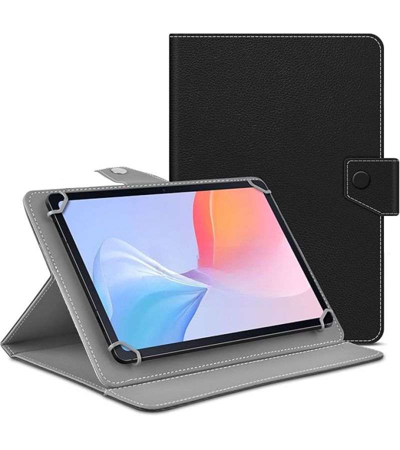 حافظة سوداء من الجلد الصناعي لجهاز Galaxy Tab S9 مقاس 10 بوصة - Image 1