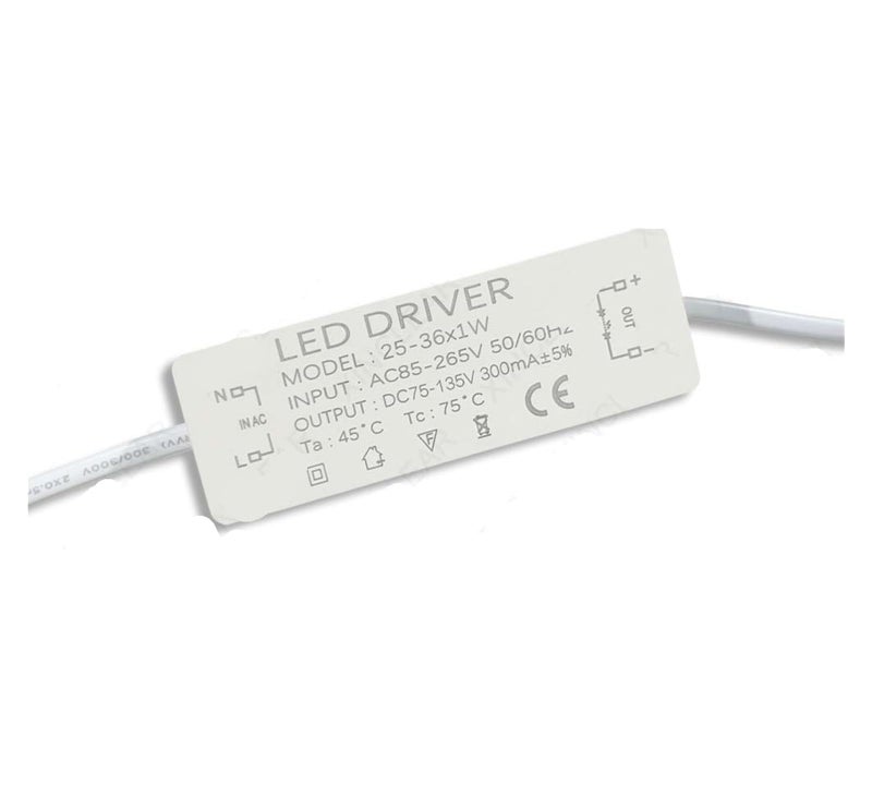 LED Driver Power Supply 300mA 600mA 900mA 220V AC to DC 25 36x1W PC Transformer - Image 2