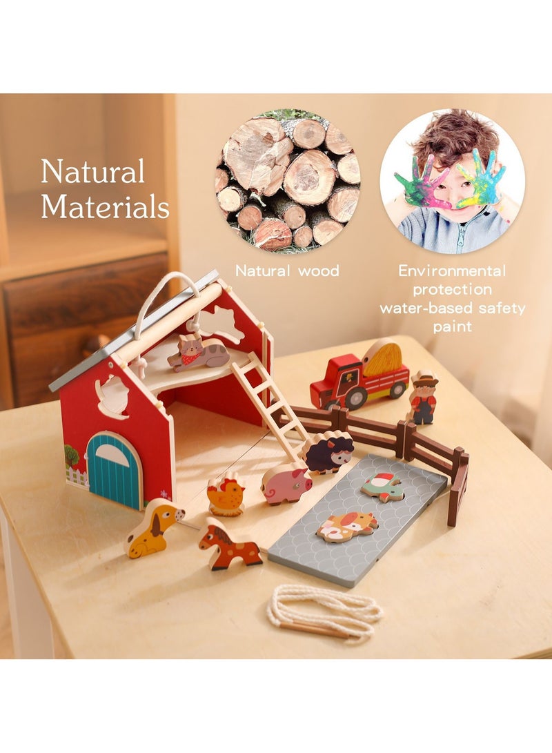 general Children's Educational Toy Farm Building Blocks Animal Shape Matching Baby Early Learning Cognitive Toy - Image 2