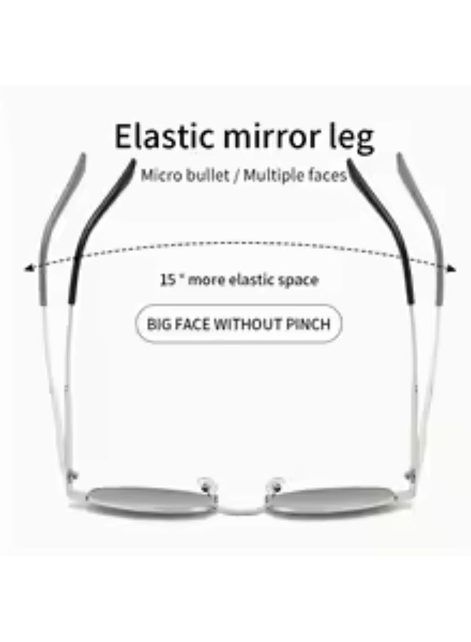 POLITE Silver Oval Shape Eyewear Sunglasses for Women - Image 5