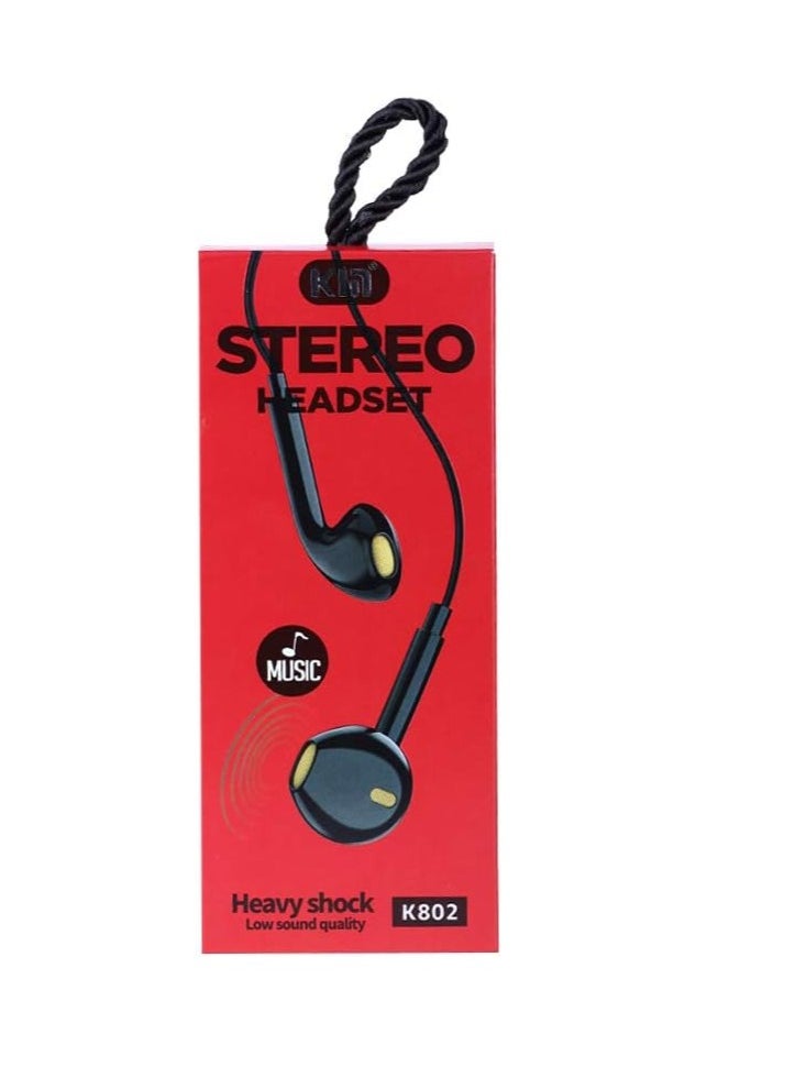 KIN Heavy Shock Music Earphone with Mic 3.5mm (Jack Compatible for All Smartphones)  - Image 1