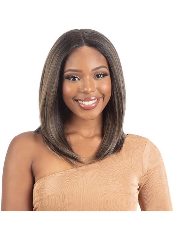 FREE TRESS Shake N Go Legacy Human Hair Blend HD Lace Front Wig Faithful (1) 