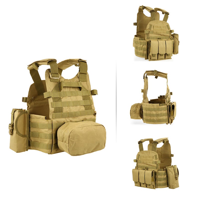 Outdoor Men's Modular Vest Hunting Gear Load Carrier Vest with Hydration Pocket - Image 4