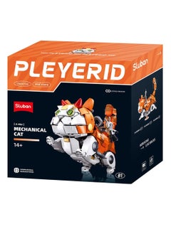Sluban Sluban - Pleyerid X-Miu Orange Mechanical Cat 900 Pieces - M38-P8018  - Image 1
