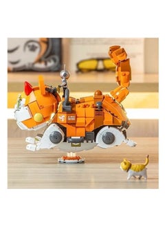 Sluban Sluban - Pleyerid X-Miu Orange Mechanical Cat 900 Pieces - M38-P8018  - Image 4