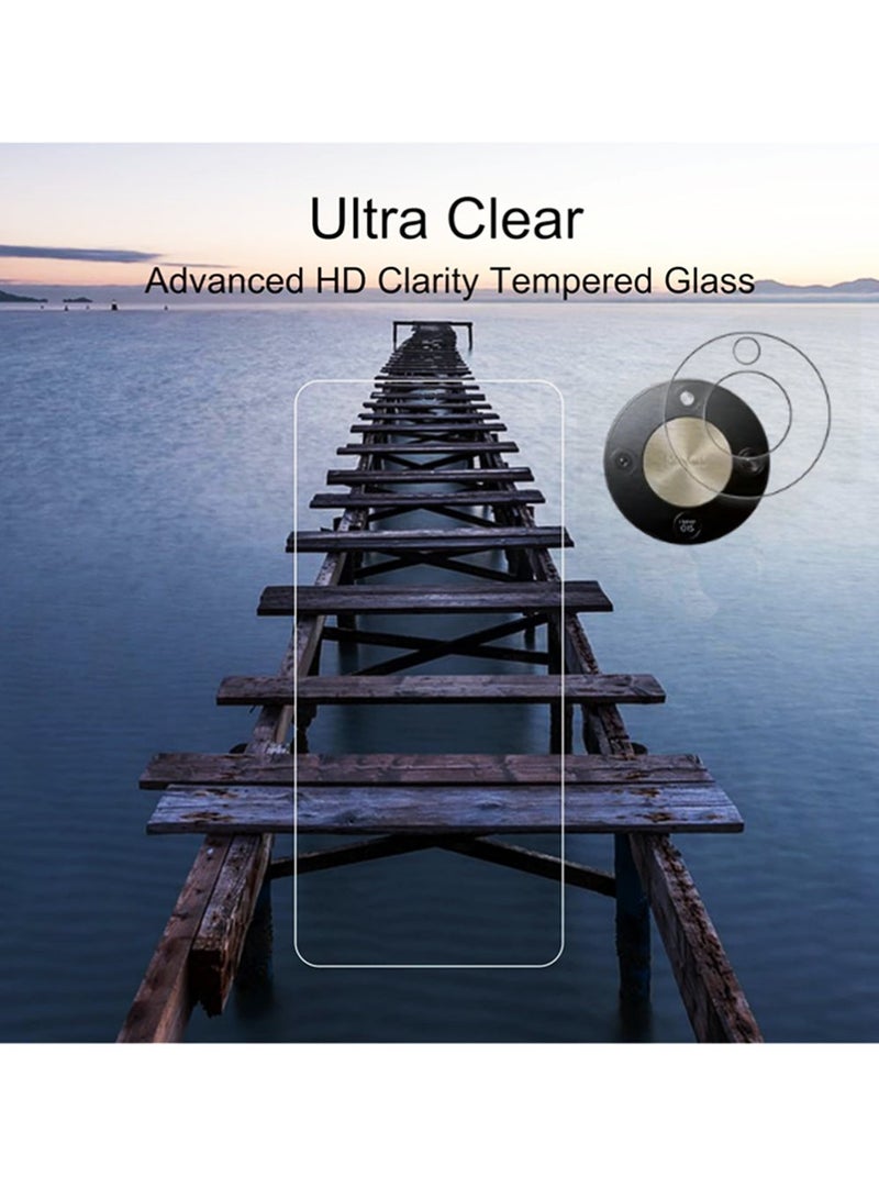 X-level For Honor X9d Screen Protector & Lens Protectors ,5-In-1Protector Including Tempered Glass Screen Protector, Lens Film, Back Protector Case Friendly, Anti-Fingerprint,Anti-Scratch,Easy Installation (2+2+1PACK) - Image 5