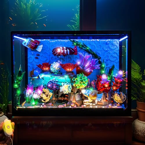 LocoLee Light kit Compatible with Lego 10366 Tropical Aquarium No Model Only Light Touch Dimmer Switch Lighting Accessories for Lego Icons Aquarium 10366 Fish Tank Standard Version - Image 5