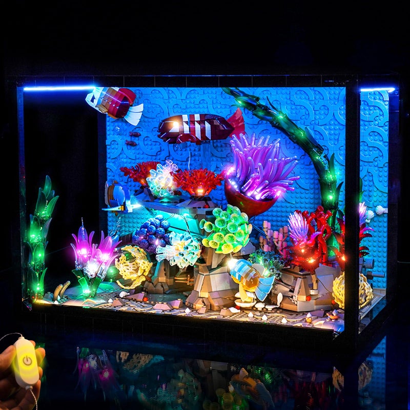 LocoLee Light kit Compatible with Lego 10366 Tropical Aquarium No Model Only Light Touch Dimmer Switch Lighting Accessories for Lego Icons Aquarium 10366 Fish Tank Standard Version - Image 3
