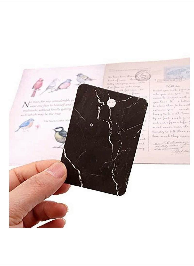 KASTWAVE - Earring Holder Cards, Marble Texture Earring Display Holder Cards set for DIY Ear Studs and Earrings,Cardboard Earring Holder 200Pcs (Color Random) - Image 1