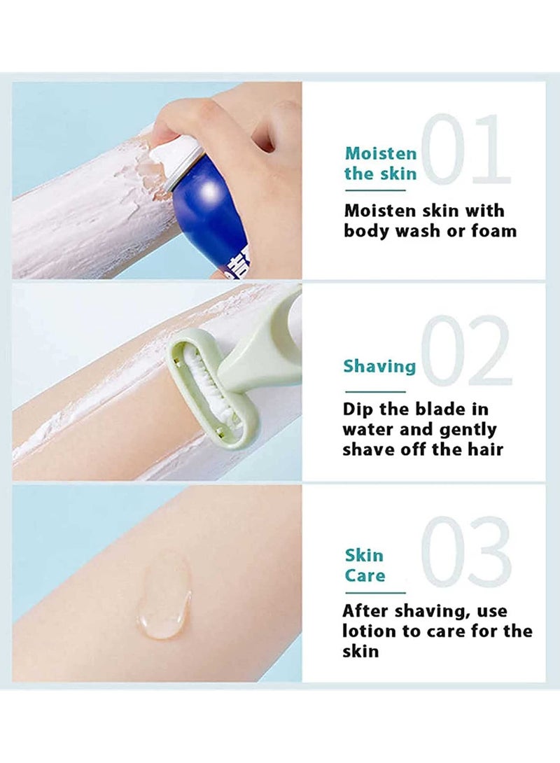 2023 New Women's Hair Removal Knife Set, Skin-Friendly Manual Shaver for Smooth Armpits, Perfect for Sensitive Skin - Image 3