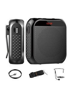 Premium Voice Amplifier With High Fidelity Microphone, Rechargeable Speaker With LED Display, Lightweight and Shockproof Loudspeaker, Mobile Anti-Howling Technology, Suitable for Teaching, Tour Guide, Conference, Promotion