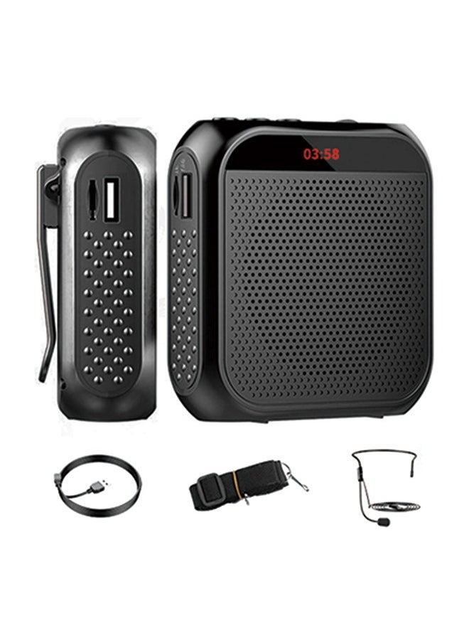 Generic - Premium Voice Amplifier With High Fidelity Microphone, Rechargeable Speaker With LED Display, Lightweight and Shockproof Loudspeaker, Mobile Anti-Howling Technology, Suitable for Teaching, Tour Guide, Conference, Promotion - Image 1