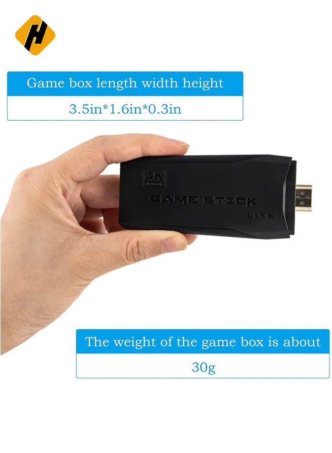 HuHa Wireless Retro Game Console, Plug and Play Video Game Stick Built in 10000+ Games,9 Classic Emulators, 4K High Definition HDMI Output for TV with Dual 2.4G Wireless Controllers - Image 5