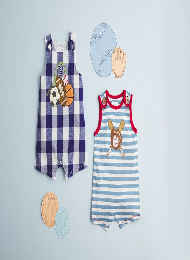 Mud Pie Baby Boys Sports Jon Jon, Blue, 12-18M - Image 2