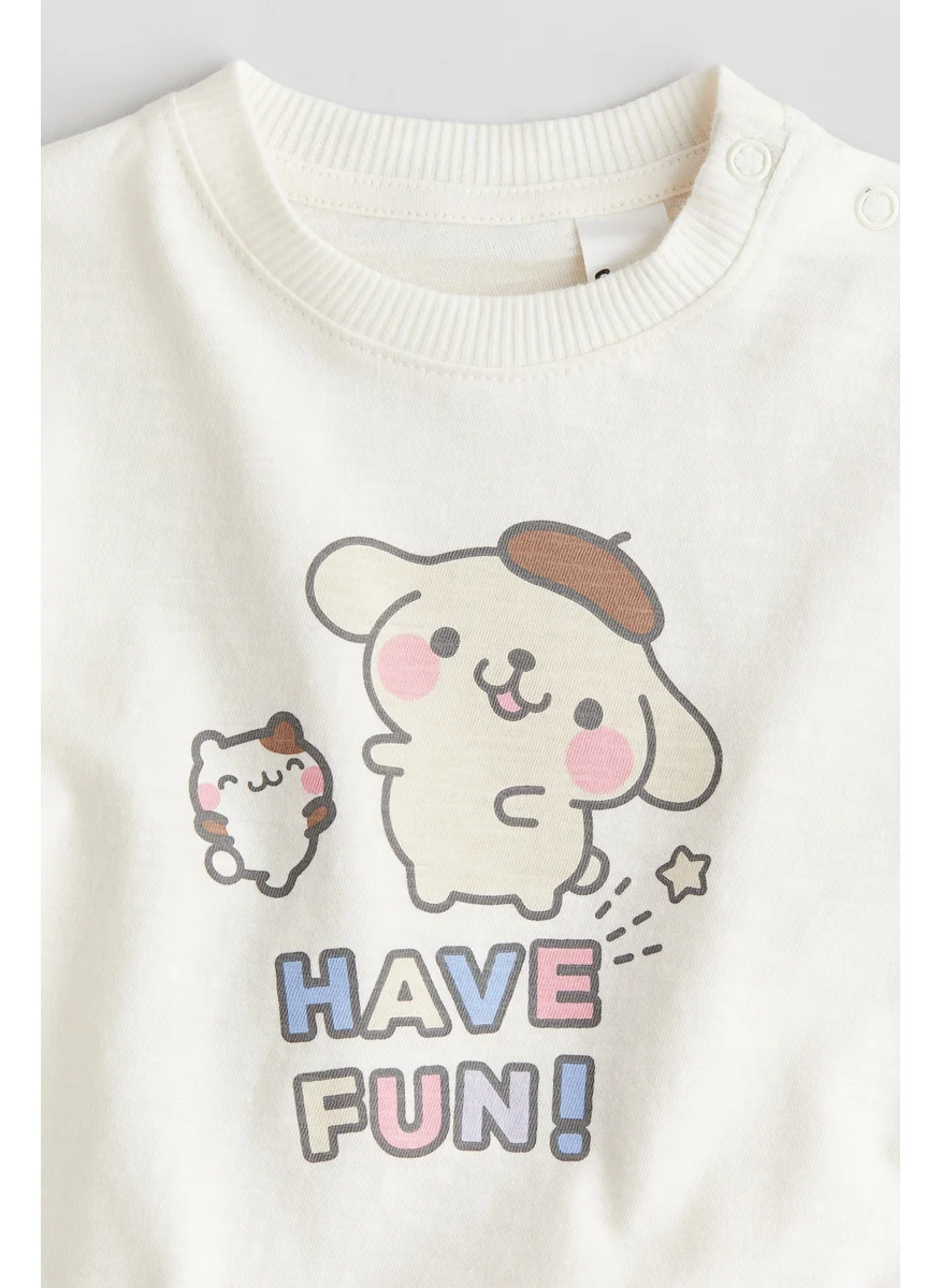 H&M Print-Motif Jersey Top
