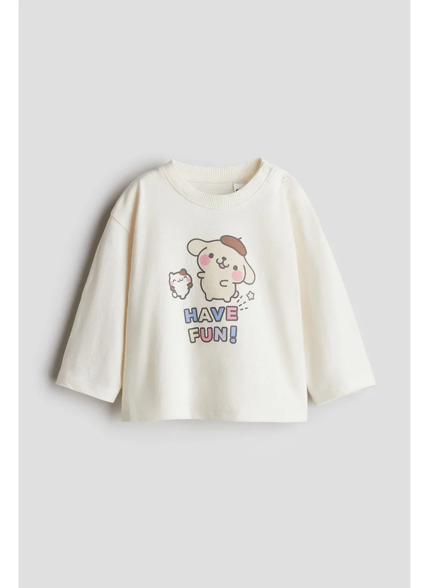 H&M Print-Motif Jersey Top