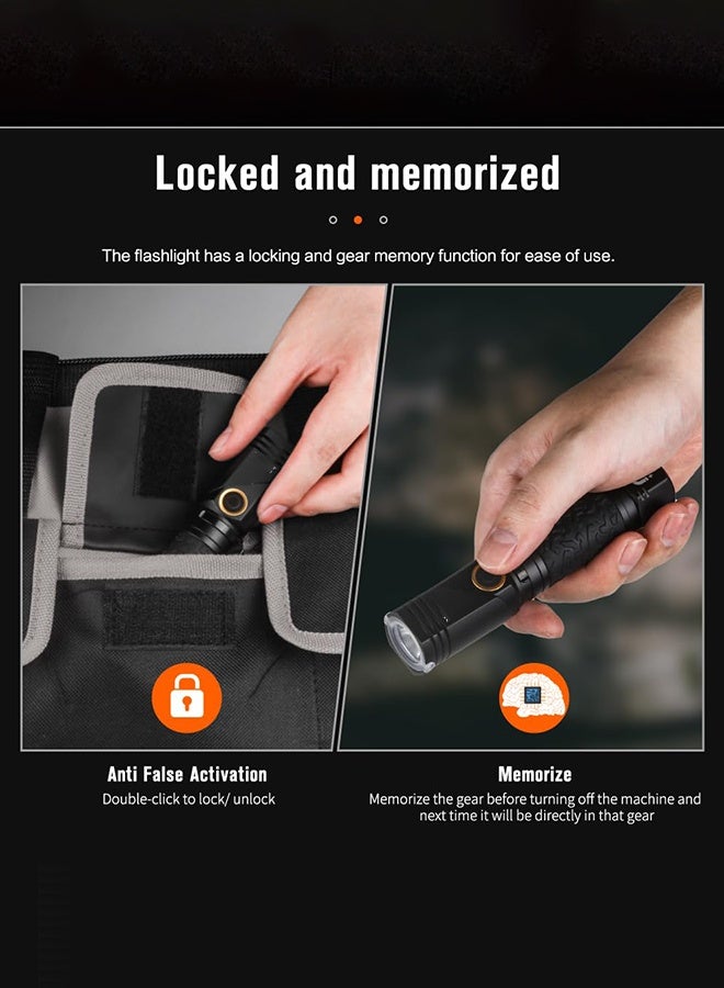 Arabest Tactical Flashlights High Lumens Type-C Rechargeable Magnetic Flashlight 90 Degree Working Light, IP65 Waterproof 1800 Lumens LED 8 Modes Flashlights for Outdoor Camping Emergency - Image 5