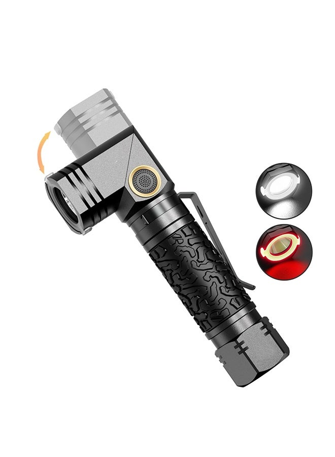 Arabest Tactical Flashlights High Lumens Type-C Rechargeable Magnetic Flashlight 90 Degree Working Light, IP65 Waterproof 1800 Lumens LED 8 Modes Flashlights for Outdoor Camping Emergency - Image 1