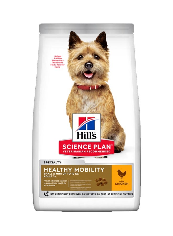 Healthy Mobility Small & Mini Adult Dog Food With Chicken - 1.5kg