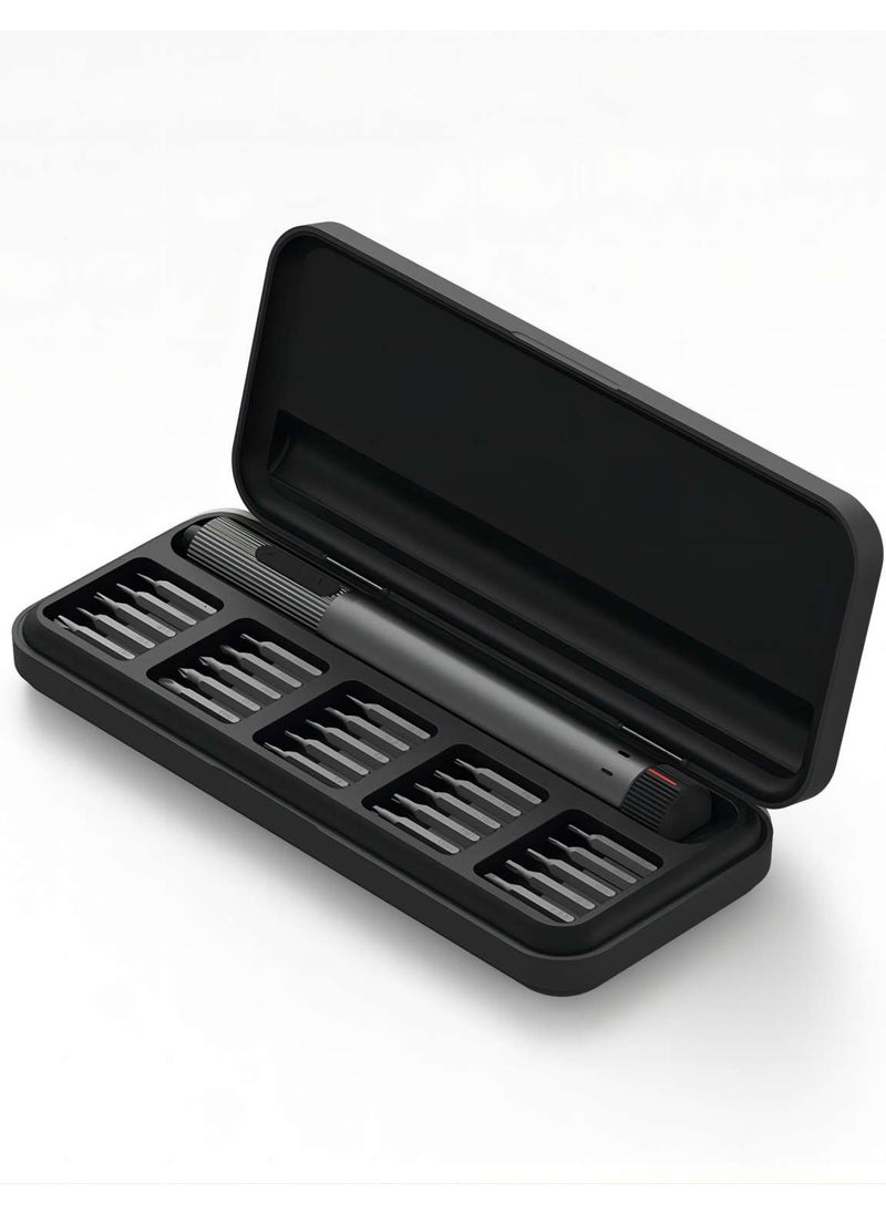 ATuMan - Precision Electric Screwdriver E2, All-in-One Magnetic Bits, Max 3 N.m, Magnetic Storage, Repair Tool Set for Phone Camera Laptop Watch, Screw in & Out, Two Speed Options, Rechargeable - Image 1