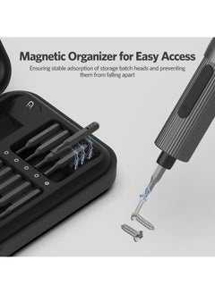 ATuMan Precision Electric Screwdriver E2, All-in-One Magnetic Bits, Max 3 N.m, Magnetic Storage, Repair Tool Set for Phone Camera Laptop Watch, Screw in & Out, Two Speed Options, Rechargeable  - Image 5