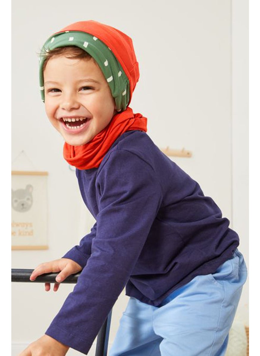 Tchibo Kids Multi Functional Scarf, Red  - Image 1