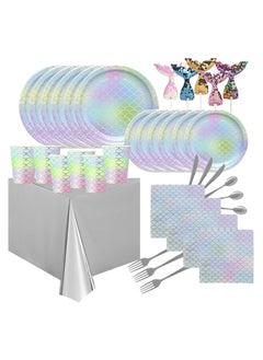 Party with Emma 102-Piece Mermaid Party Supplies Pack  - Image 1