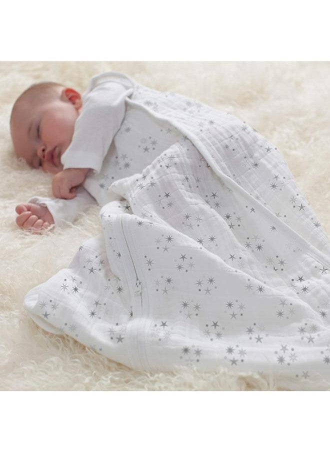 aden + anais Twinkle Sleeping Bag 100% Wearable Cotton Muslin Sleep Sack, Soft And Lightweight Unisex Baby Zipper Grow Bag For Girls And Boys, 0 - 6 Months , Newborn And Infant Essentials  - Image 4