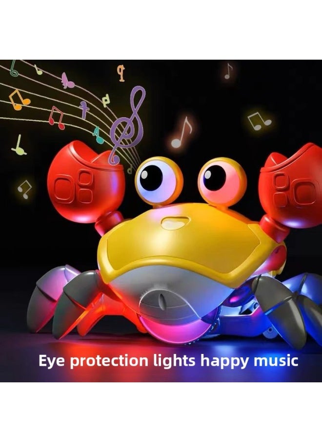 Charging Automatic Induction Escape Crab Luminous Music Boys And Girls Simulation Crawling Stall Selling Toys Wholesale-Color:Blue Induction Crab [battery Version]  - Image 4