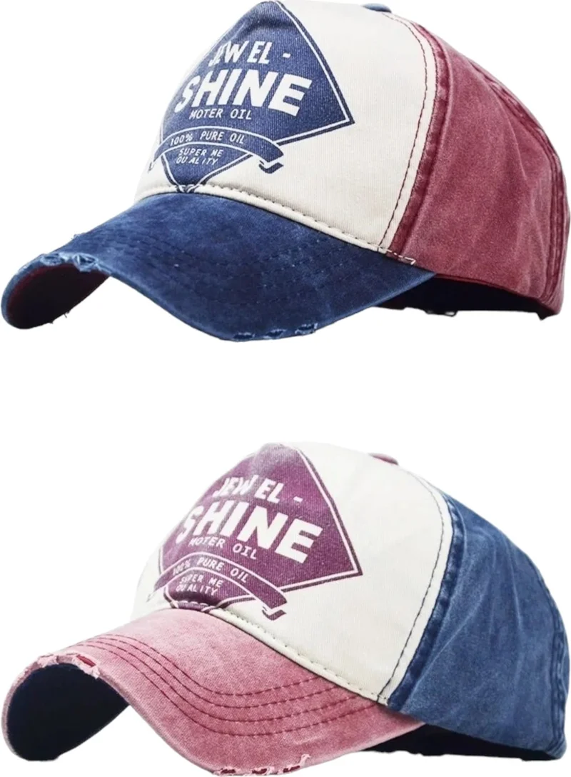 تيزجيلسين Unisex Antique Jewel Shine Adjustable Baseball Cap Hat Baseball Hat Set of 2