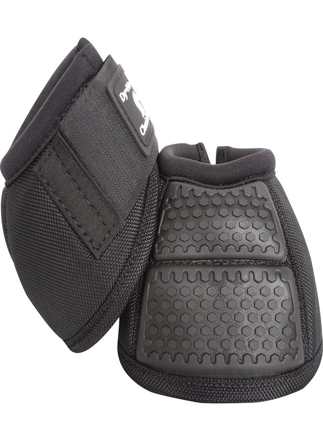 Classic Equine Classic Rope Company Flexion No Turn Bell Boot Black SMALL - Image 1