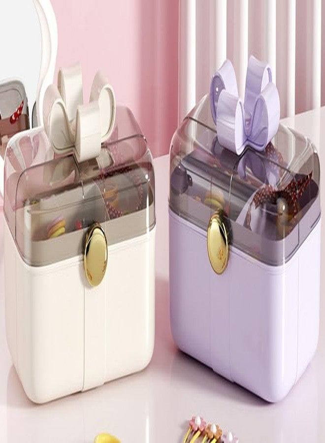 Azelf Children's Hair Accessories Storage Box Double Layer Large Capacity Little Girl's Hairpin Hair Rope Hair Flower Hair Band Jewelry Finishing Jewelry Box - Image 3
