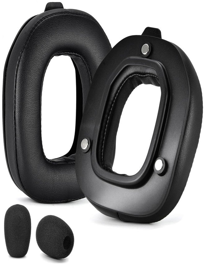 defean وسادات أذن A50 الجيل الرابع وميكروفون فوم - وسائد بديلة من ديفين متوافقة مع سماعات أسترو A50 الجيل الرابع والجيل الخامس وأسترو A50X، فوم عازل للضوضاء عالي الكثافة (جلد صناعي) - Image 1