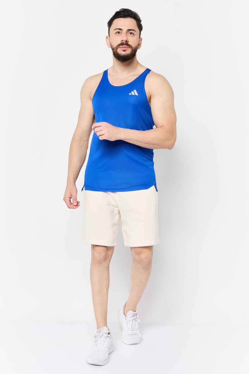 Adidas Men Slim Fit Sleeveless Training Vest, Royal Blue  - Image 2