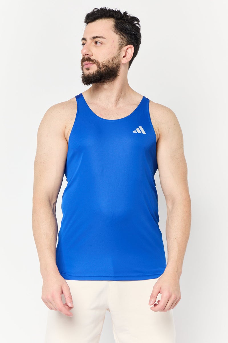 Adidas Men Slim Fit Sleeveless Training Vest, Royal Blue  - Image 1