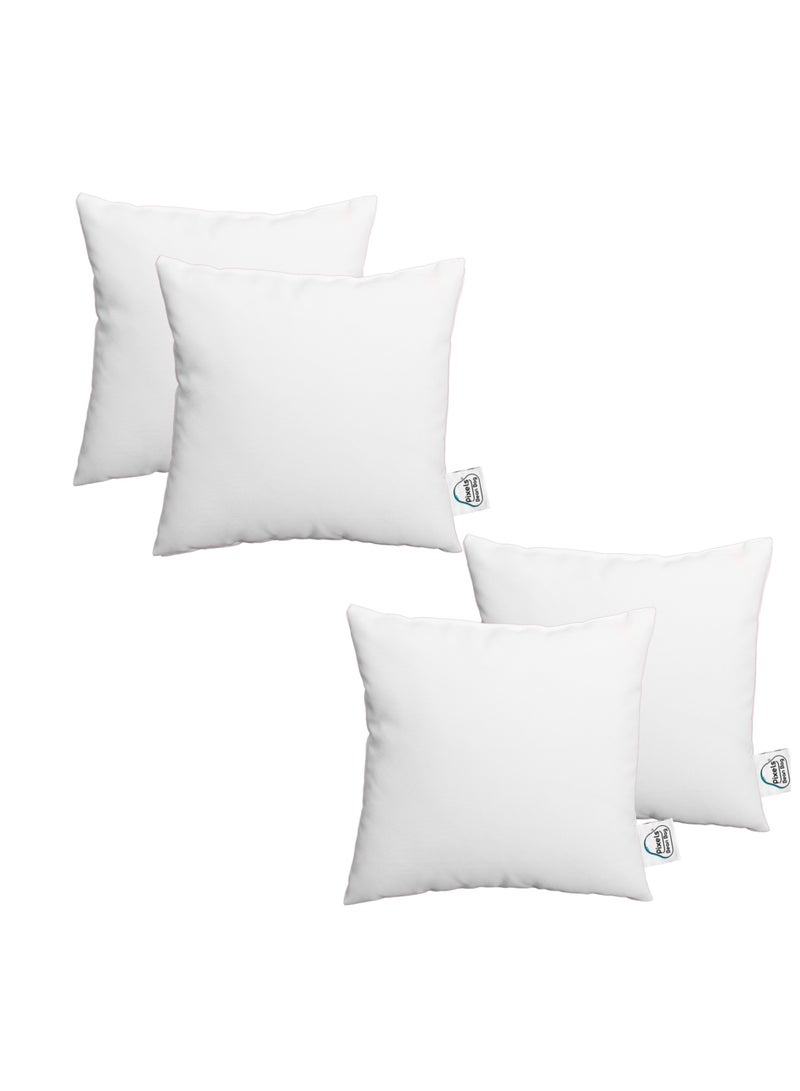 بكسل بين باج عبوة حشو وسادة زينة من بكسل بين باج للاستخدام الداخلي للأريكة والمقاعد، قماش أبيض من البولي بروبلين غير منسوج، إغلاق خياطة بدون سحاب "بدون سستة" مجموعة عدد 4 قطعة - Image 1